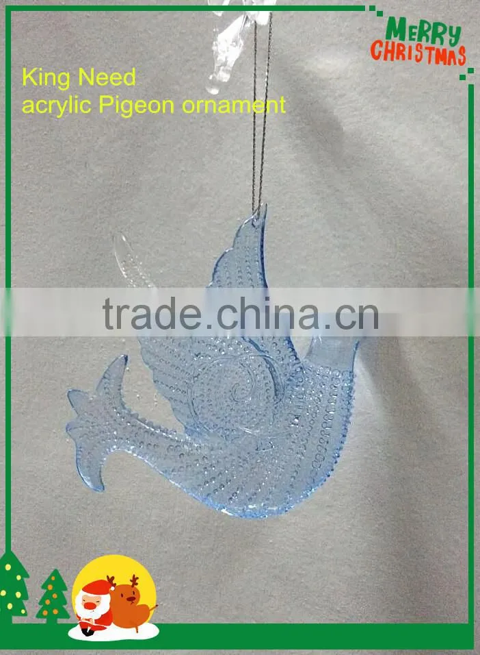 Acrylic clear flying pigeon product accessories hanging ornament