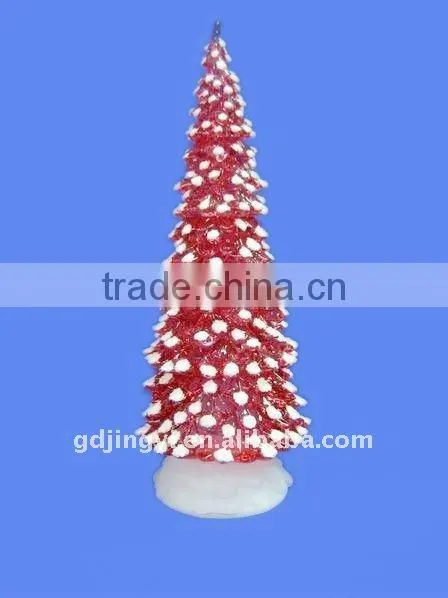 acrylic factory printing christmas decoraive glitter plastic tree