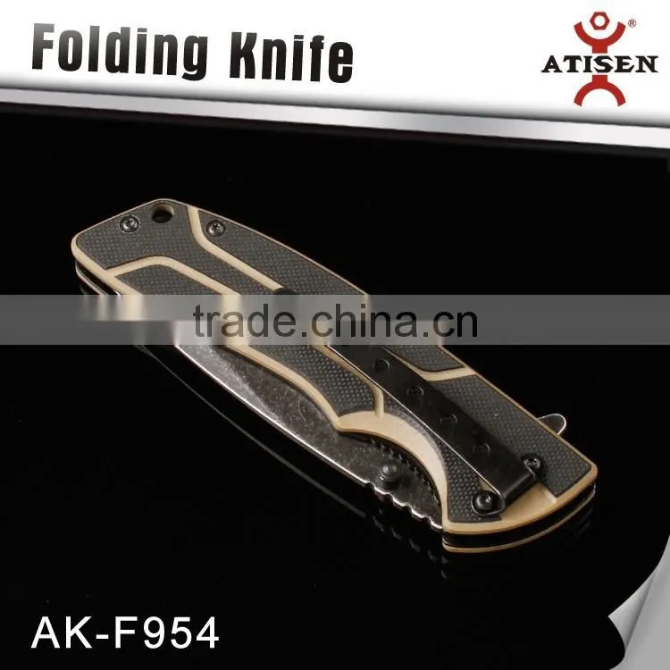 G10 Handle Folding Knife Outdoor Camping Hand Tools