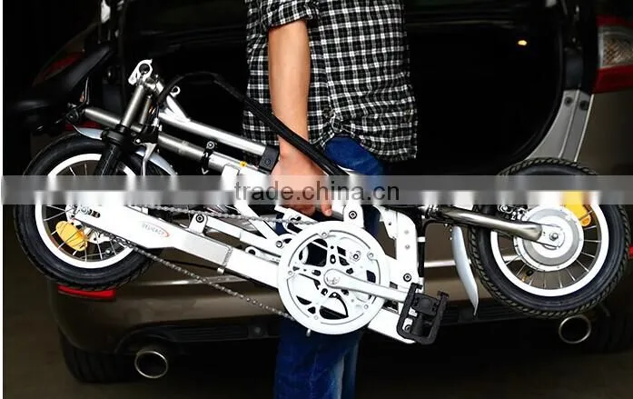 2016 portable electric bicycle mini folding ebike