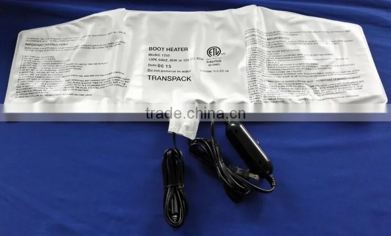 Heating pad for ski boot bag, ski heating pad heating mat