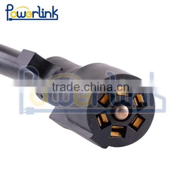 S60183 7 Way Plug Inline Trailer Cord Junction Box 6 Feet Cable Towing Wiring