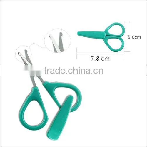 Baby Nail Scissors with safety cover Factory price HB-3001 Round Tipped