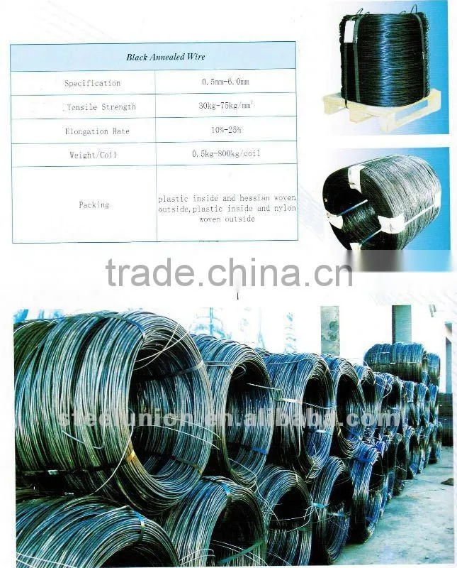Black Binding Wire/Tie Wire Annealed/Soft Black Annealed Iron Wire Manufacturer
