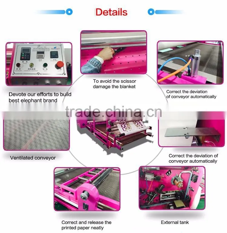 1.2m 1.7m 1.9m size roller sublimation heat press machine