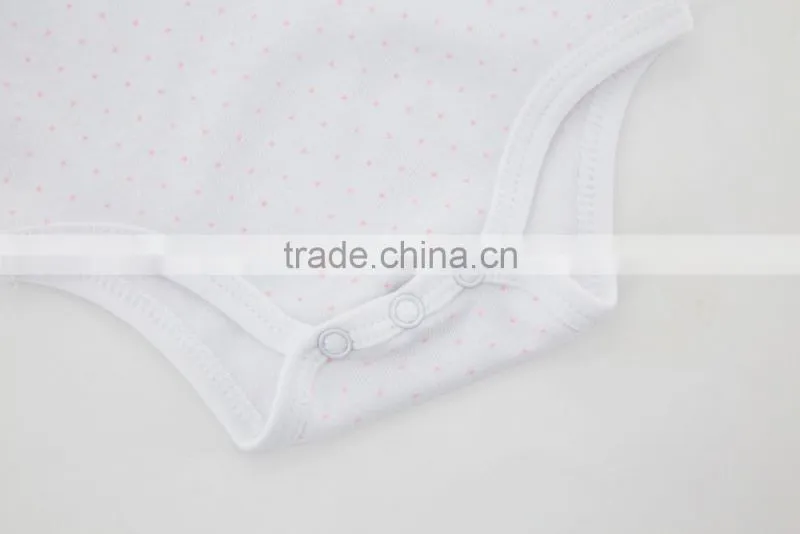 2017 Cute Design Girl Clothes 100% Cotton Baby Summer Clothes For Sleeveless