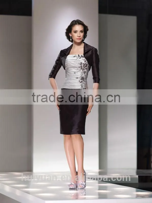 fancy design short satin women contrast color fashion dress