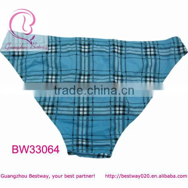 Guangzhou Bestway supply fashion costume plaid panties
