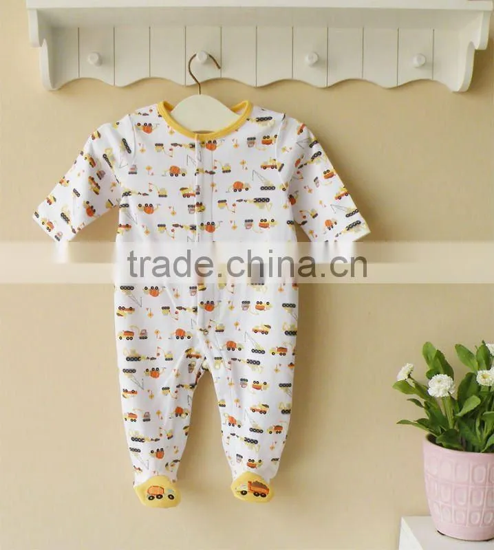 100% cotton baby clothing ,baby romper ,baby romper with feet .