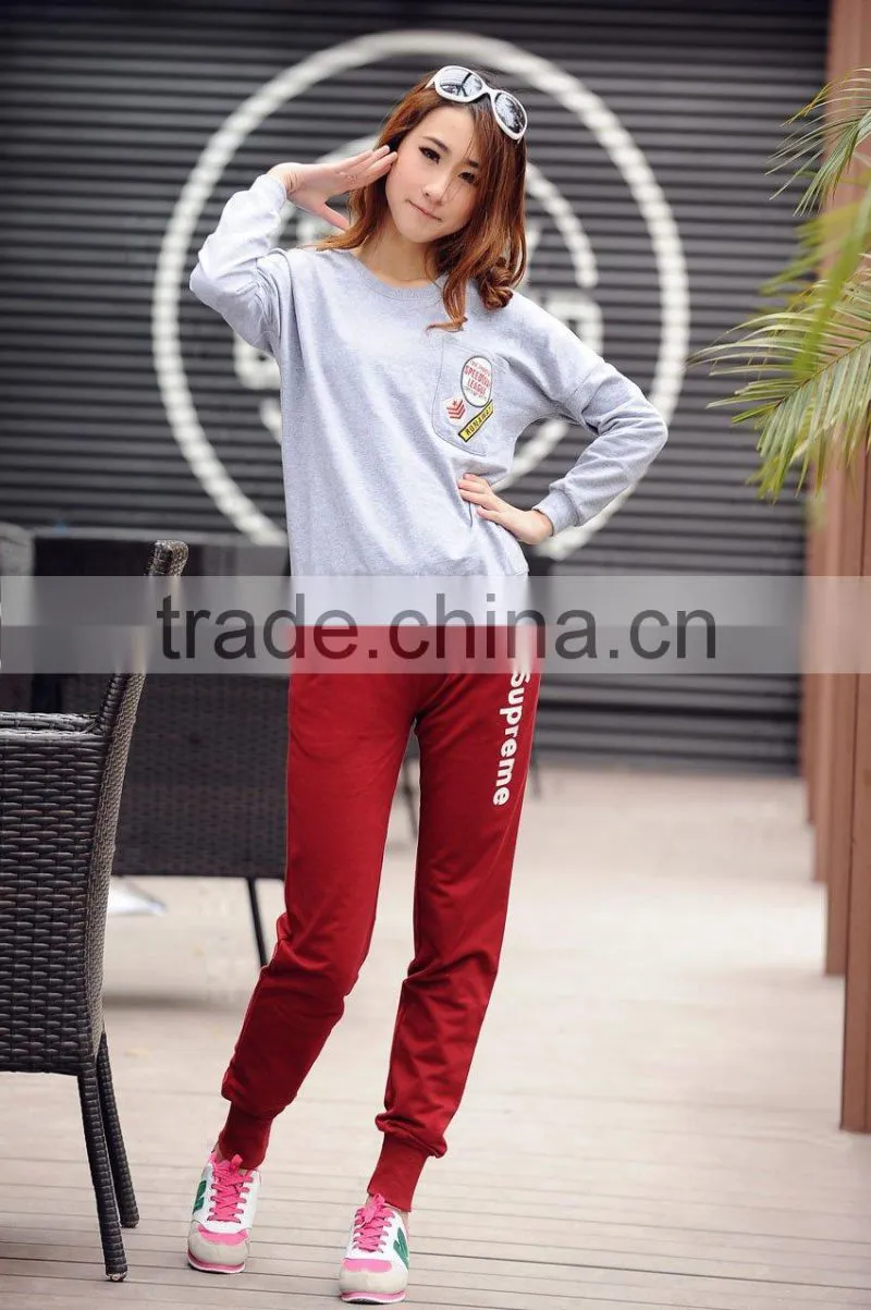 French Terry Pants,Custom Printed Pants,Ladies Sport Pants