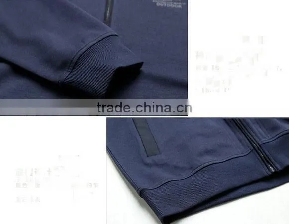 2017 good quality Professional wholesale custom fleece zipper pocket hoodies