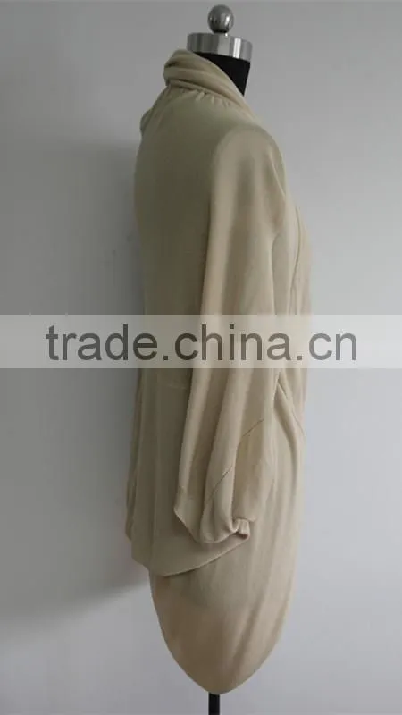 Fashion girls custom knit butterfly sleeves knitted poncho sweater
