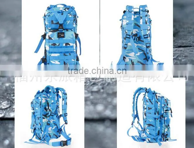 Outdoor adventure couple camo backpack/pink hiking hunting backpack