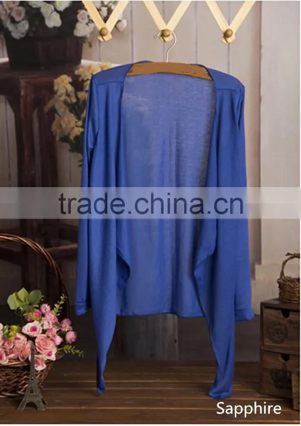 Korea sex long sleeve without button Sun protection clothing breathable summer thin women chiffon