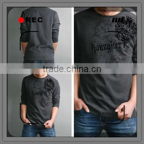 Mens printed cotton long sleeve Tshirts FM0104