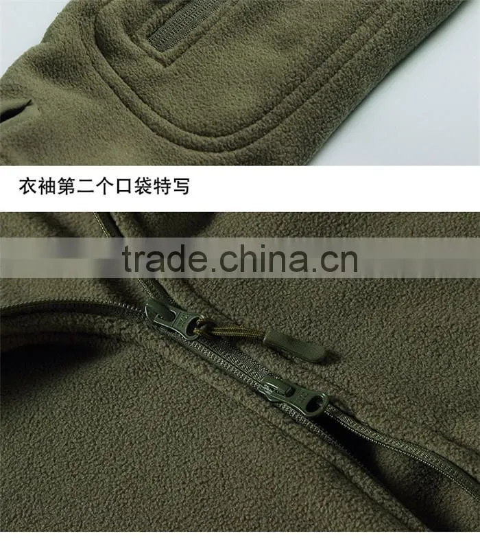 2017 Hot Sell army polar fleece jacket for men