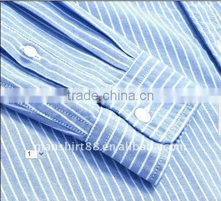 2016 long sleeve button down washed stripe oxford shirts for men