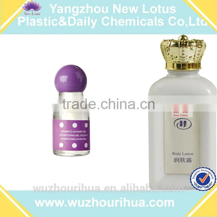 hotel cosmetic eco friendly shampoo bottle company in yangzhou