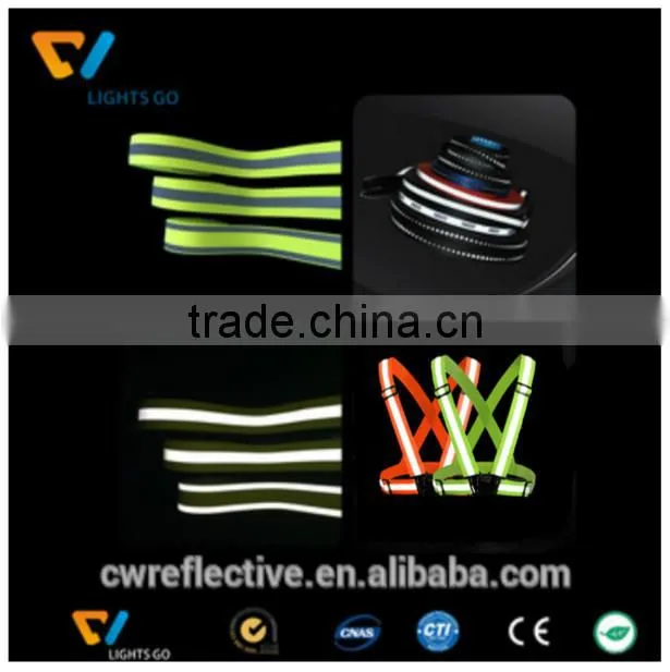 high light fluorescent green reflective webbing tape