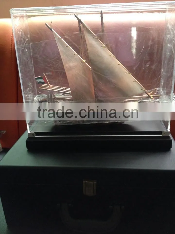 Wooden arab dhow for company gift