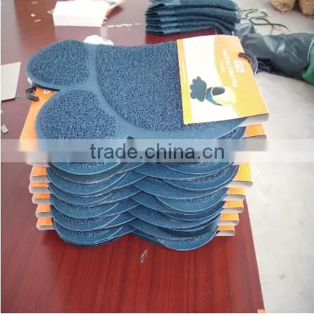 Custom size custom design cat litter mat from China manufacture