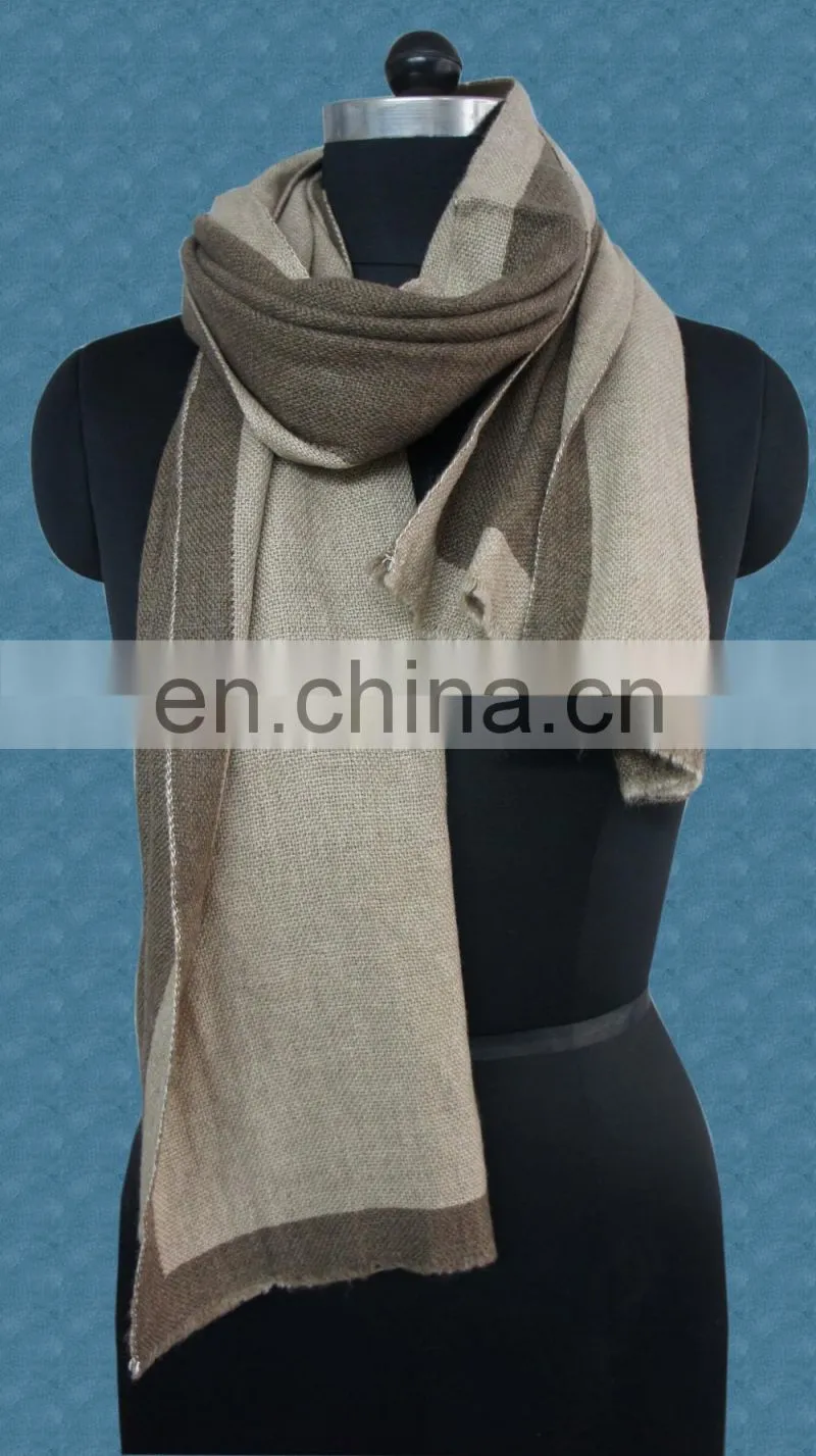 Pashmina Wool Double Face Scarves 2017