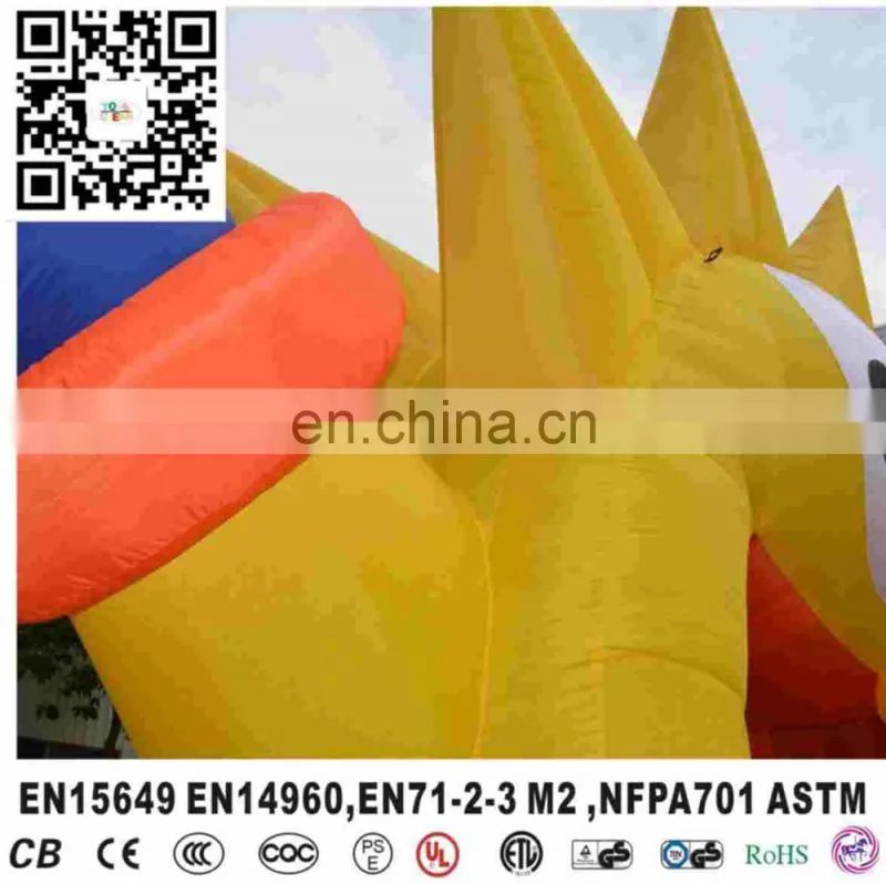 Smiling Sun flower Inflatable Arch Buildings Rainbow Arch For Advertising