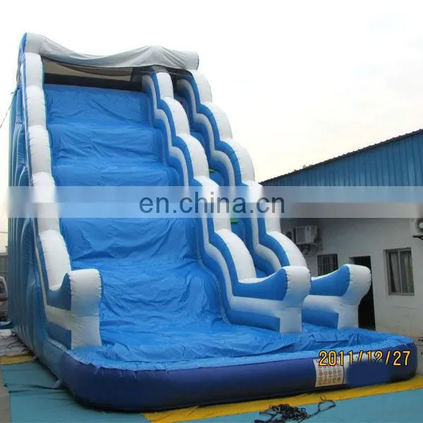 Guangzhou TOP super long hippo inflatable water slide