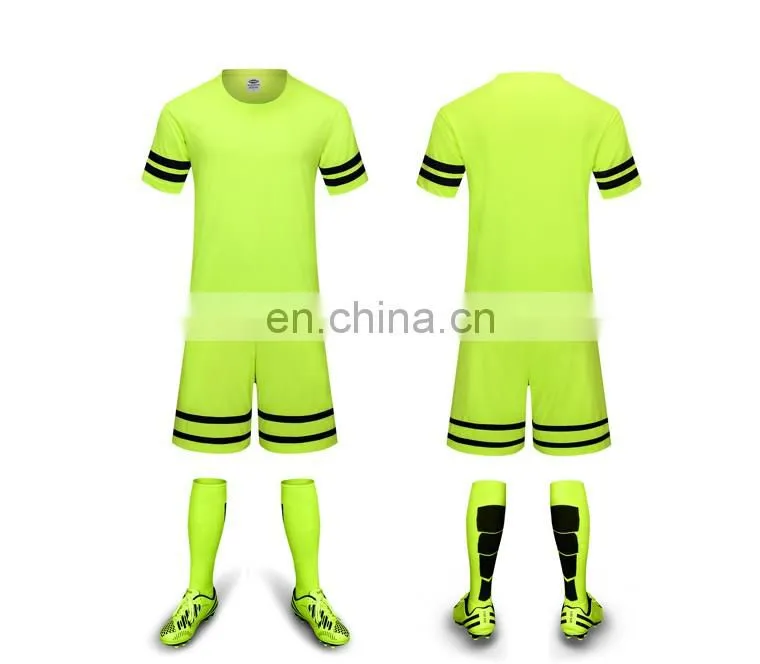 2017 soccer wear top thai dry fit cheap custom sublimation training soccer uniform jersey shirts sets for teams bulk wholesale