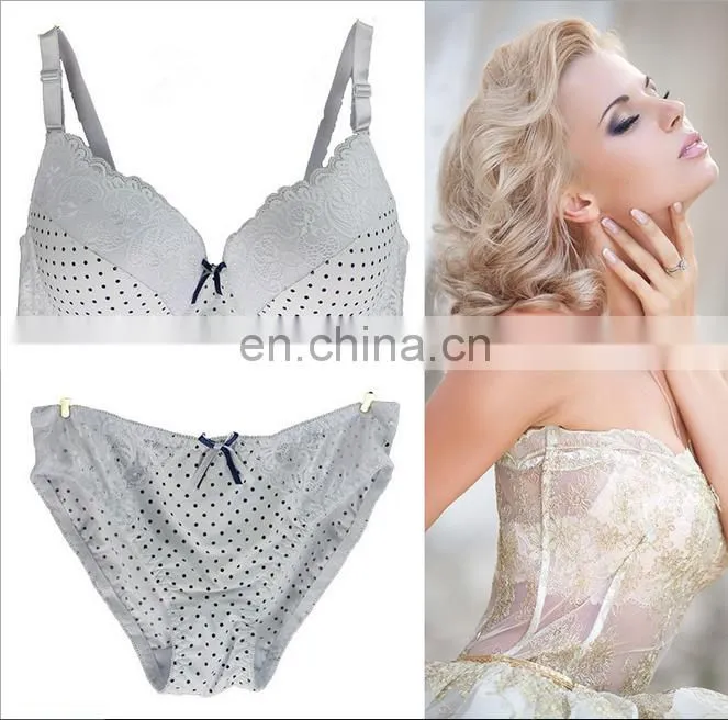plus size D Cup bra set new sexy fancy bra panty set