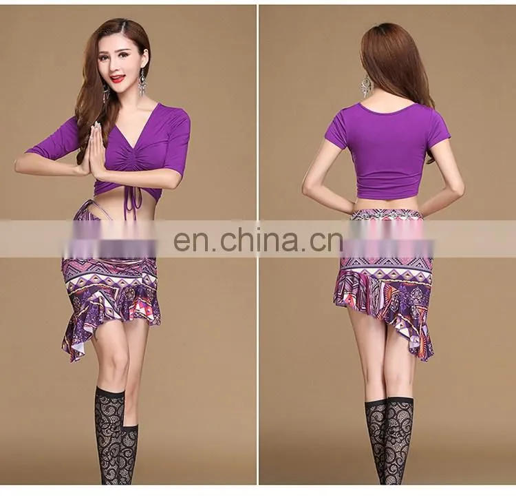 T-5179 Modal printing pattern belly dance costume set