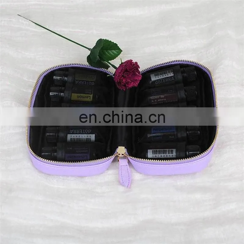 waterproof pu leather essential oil bag in customized for promotion gift