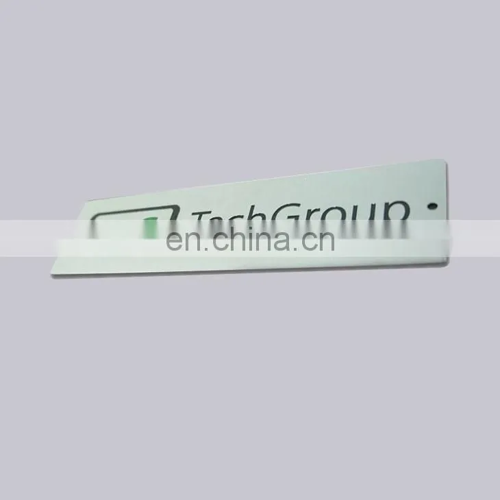 OEM Factory Fast Delivery Black Painted Type Custom Logo Etch Aluminum Nameplate With Holes