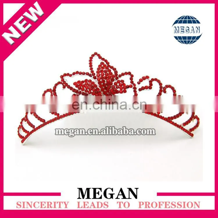 Popular girl Jewelry Headdress rhinestone tiaras Crown Hair comb