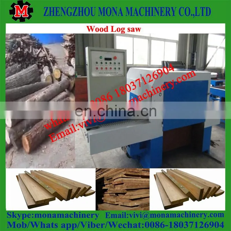 wood rip sawmill round multiple blade saw machine squared wood