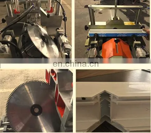 V-notch Cutting Saw PVC and Aluminum Windows Making Machine / UPVC Window Frame V Cutting Machine for Aluminum Profile
