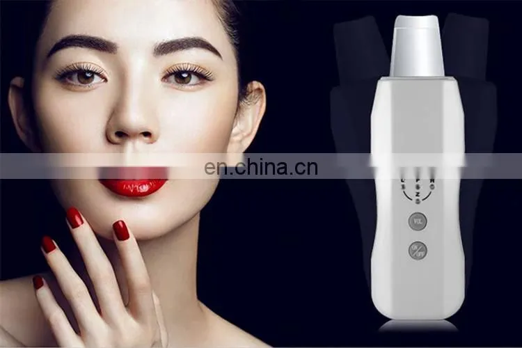 Portable Ultrasound Skin Cleaner Ultrasonic Pore Cleaning Face Peeling Facial Cleansing Machine Beauty Care
