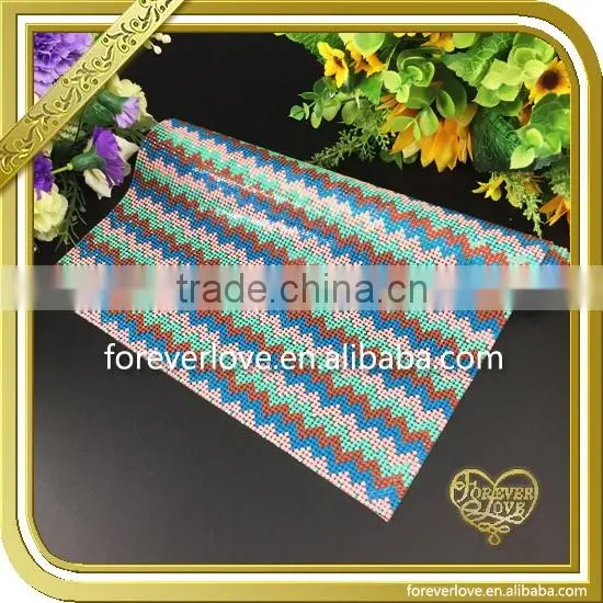 Square shaped resin stone hot fix rhinestone sheets FHRM-054