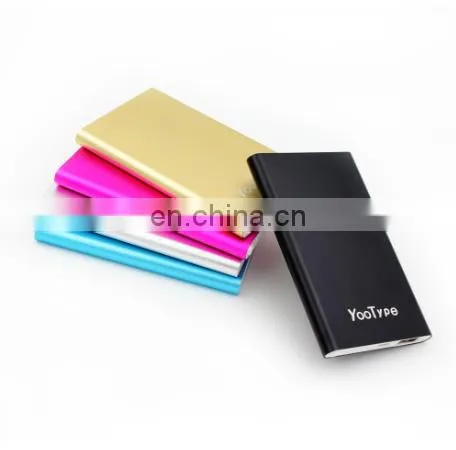 Ultra Thin mini 2000mAh Portable External Battery Charger Power Bank for iPhone Samsung cell phone