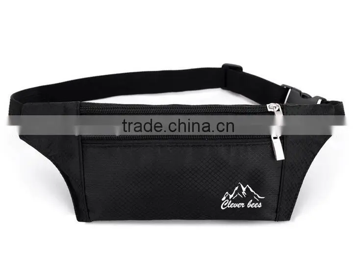 Outdoor Climbing Cycling Camping Travel Waterproof Polyester Ultra-thin Waist Pack Mobile Phone Bag Runner Belt