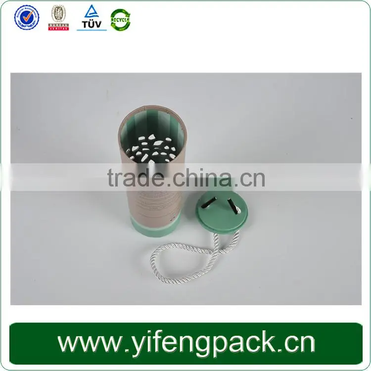 Custom made printed round gift box/ round cardboard gift box/cardboard cylinder packaging box