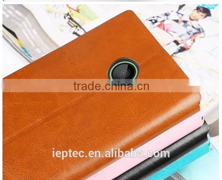 MOFi 7 Colors UltraThin PU Leather Mobile Phone Flip Cover Cases for Microsoft Lumia 435, Nokia 1069, Nokia 1070, Lum