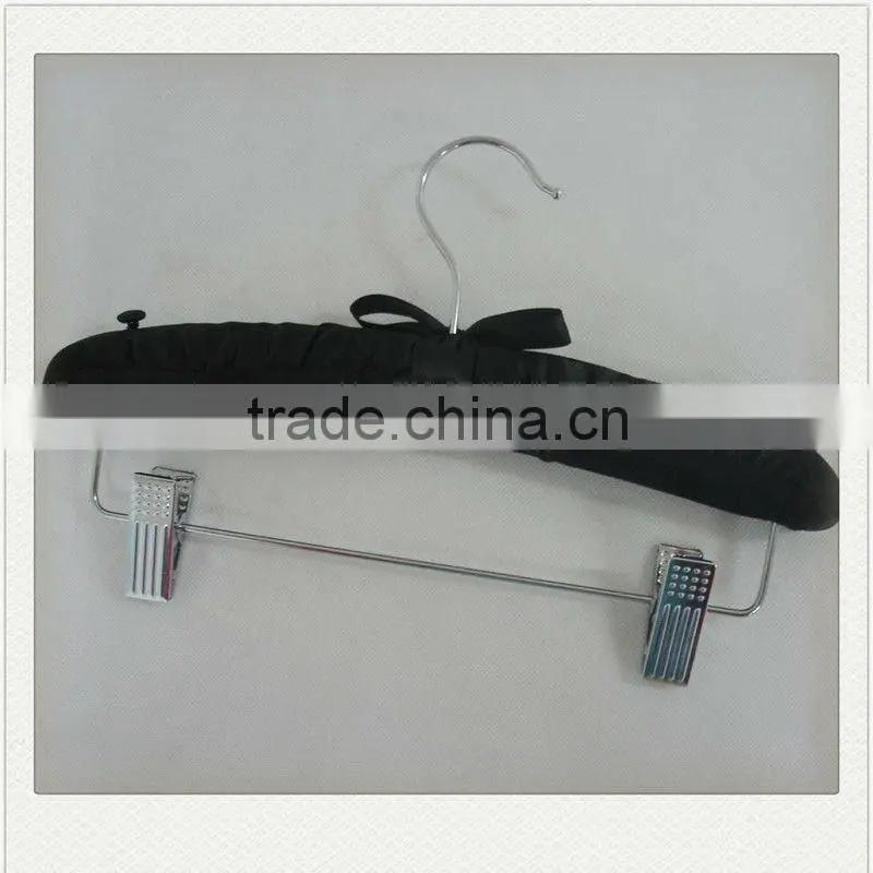 AL-297 pink clip satin padded hanger