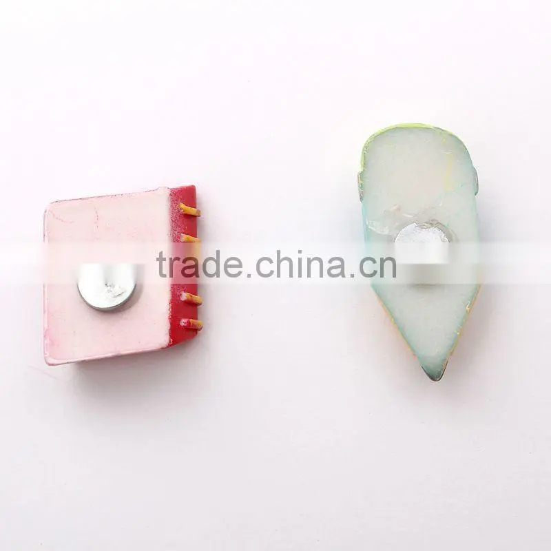 Book and pencil shape epoxy fridge magnet