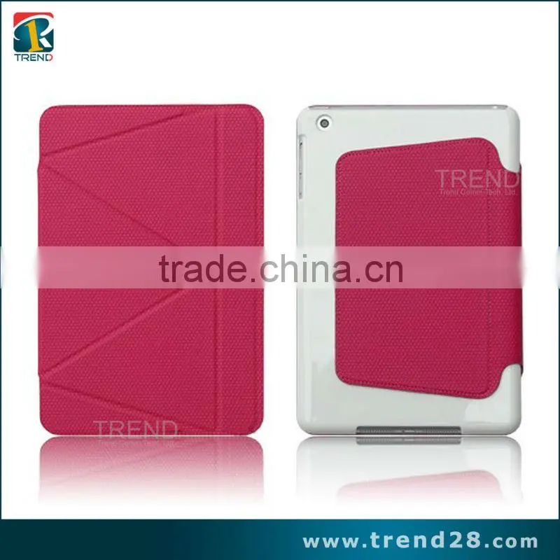 kickstand folding leather case for ipad mini