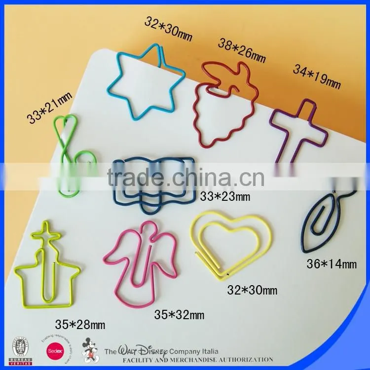 Popular 4C backer card package assorted shape plastic paper cilp