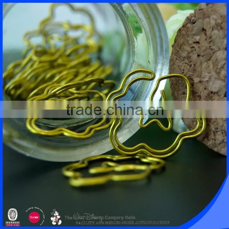 Hot new products for 2016 paperclip golden