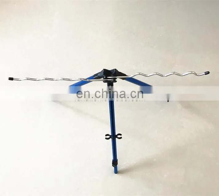 Outdoor Fishing Rod Telescopic Support 9 Rods Holder Sea Beach Fishing Rod Rests Tripod Stand Holder