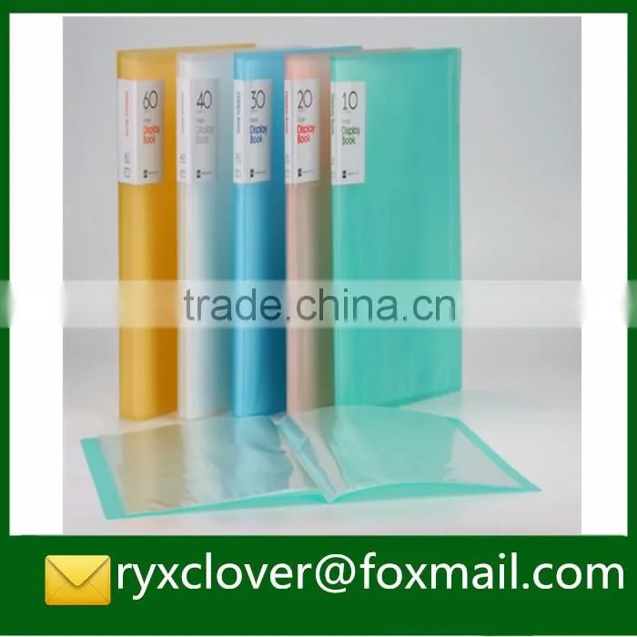 a4 clear plastic seris book pockets display book