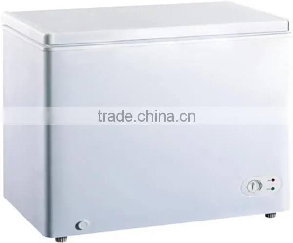 Manual defrost folding door chest freezer